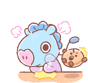 BT21 and Shooky angry